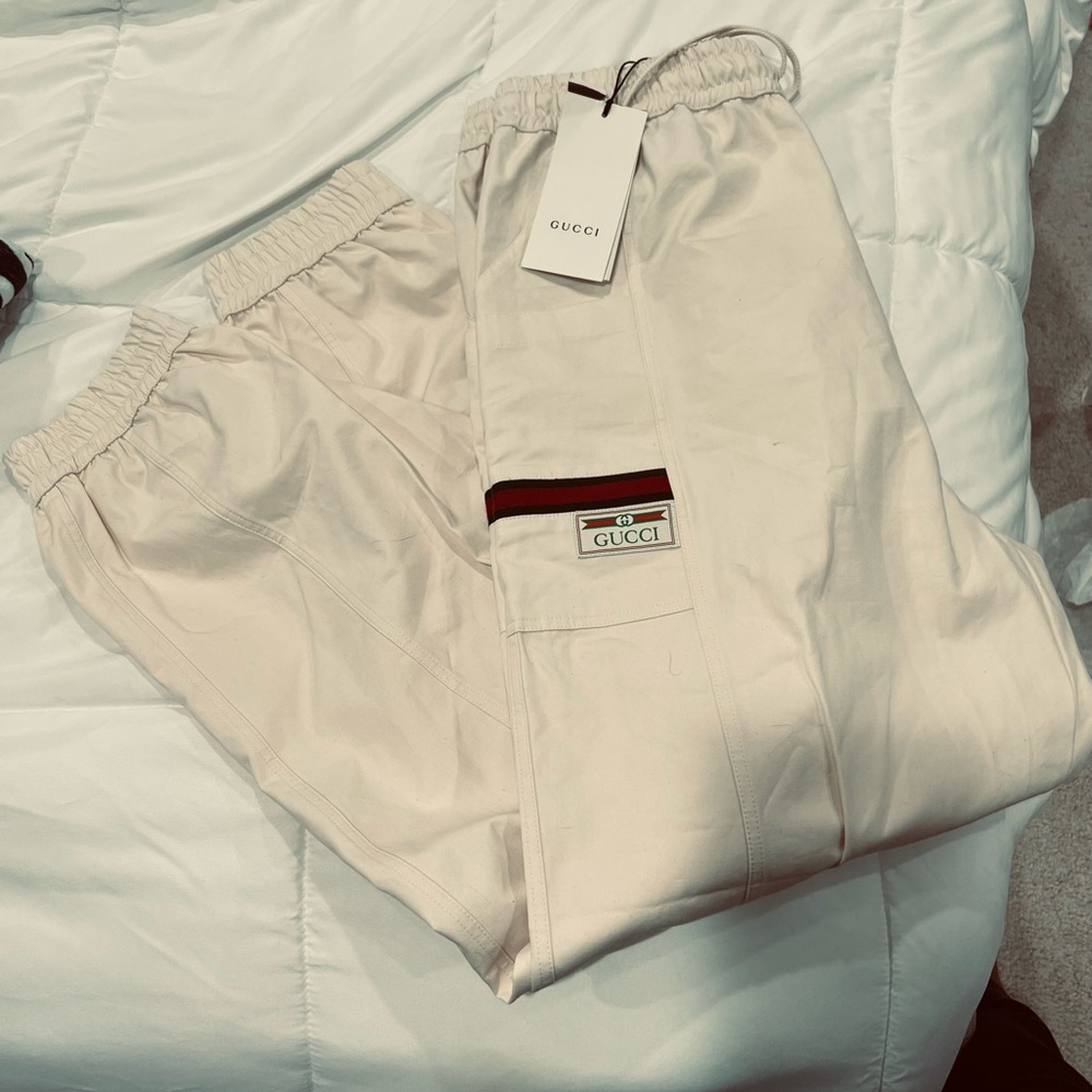 Gucci cotton canvas pants
